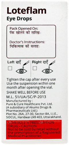 Loteflam Eye Drops 5ml Loteflam Eye Drops 5ml