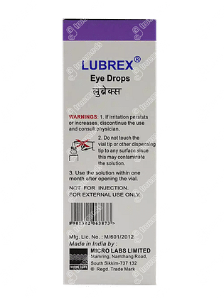Lubrex 0.5 % Eye Drops 10 ML