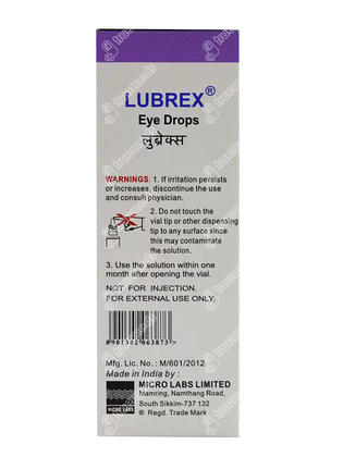 Lubrex 0.5 % Eye Drops 10 ML