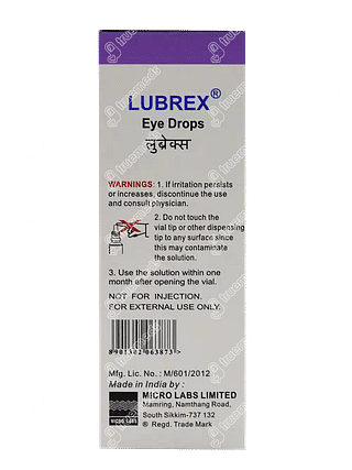 Lubrex 0.5 % Eye Drops 10 ML