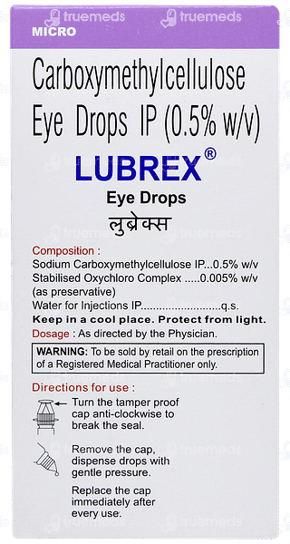 Lubrex 0.5 % Eye Drops 10 ML