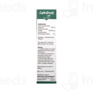 Lubrifresh Gel Eye Drops 10ml