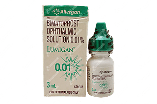 Lumigan 0.01 % Eye Drops 3 ML