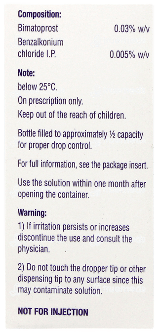 Lumigan Ophthalmic Solution 3ml