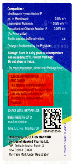 Mahaflox Lp Eye Drops 5ml Mahaflox Lp Eye Drops 5ml