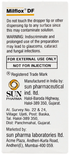 Milflox Df Eye Drops 5ml Milflox Df Eye Drops 5ml