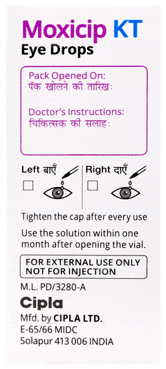 Moxicip Kt Eye Drops 5ml
