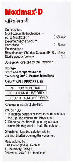 Moximax D Eye Drops 10ml