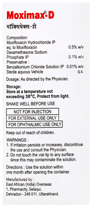 Moximax D Eye Drops 10ml