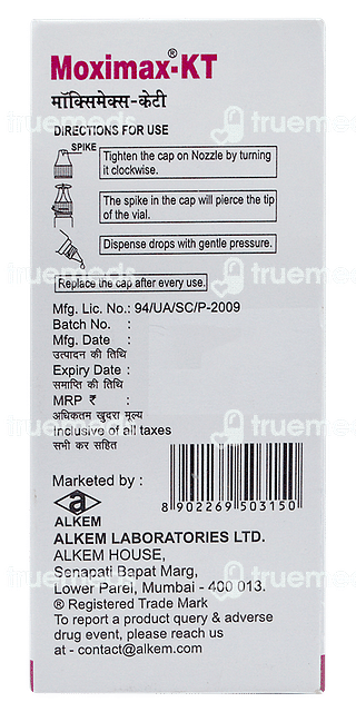 Moximax Kt Eye Drops 10ml