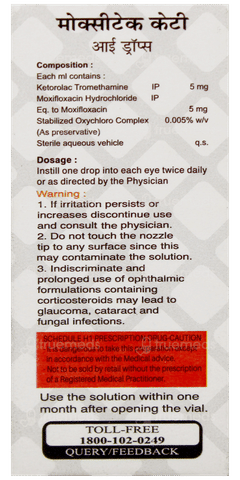 Moxitak Kt Eye Drops 5Ml