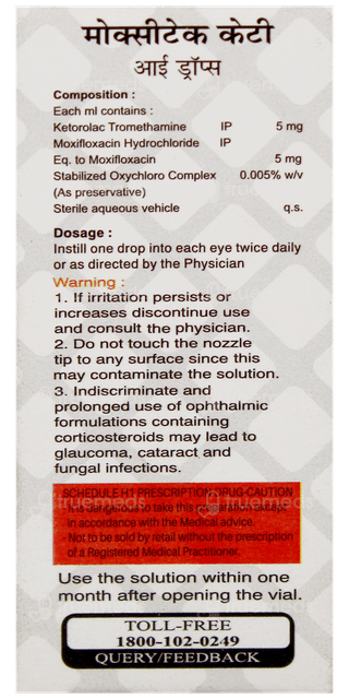 Moxitak Kt Eye Drops 5Ml