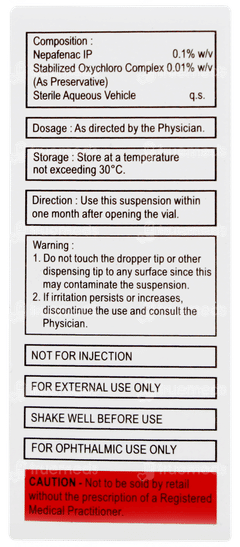 Nepaflam Eye Drops 5ml Nepaflam Eye Drops 5ml