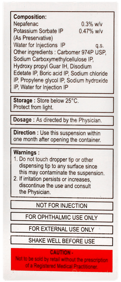 Nepaflam Od Eye Drops 3ml