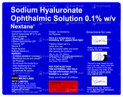 Nextane Ophthalmic Solution 10ml Nextane Ophthalmic Solution 10ml