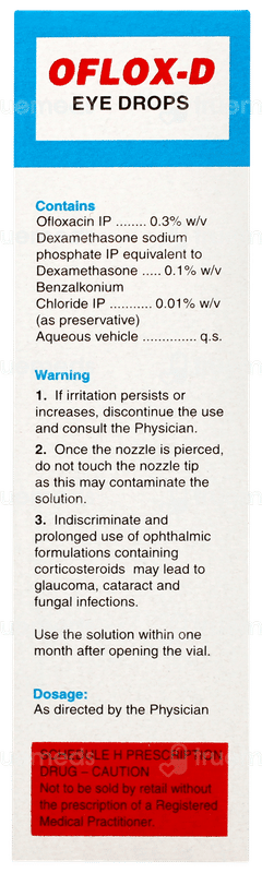 Oflox D Eye Drops 10ml Oflox D Eye Drops 10ml