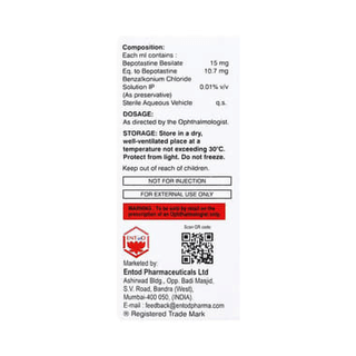 Optihist Bang Eye Drops 5ml