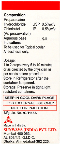 Paracain Ophthalmic Solution 5ml