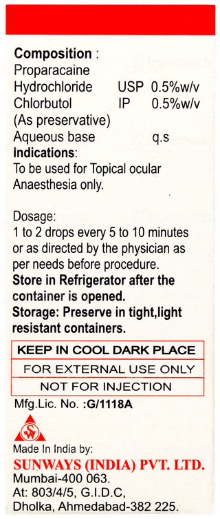Paracain Ophthalmic Solution 5ml