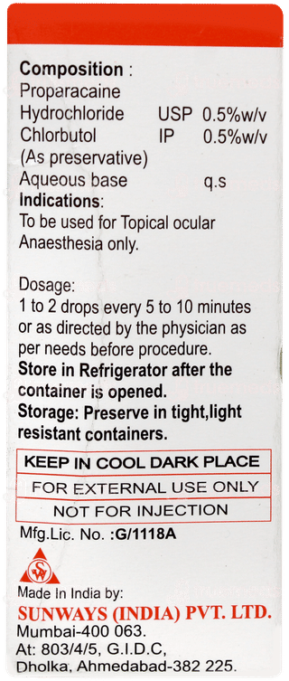 Paracaine Eye Drops 5ml