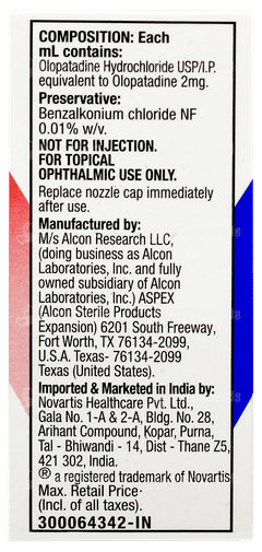 Pataday Ophthalmic Solution 2.5ml