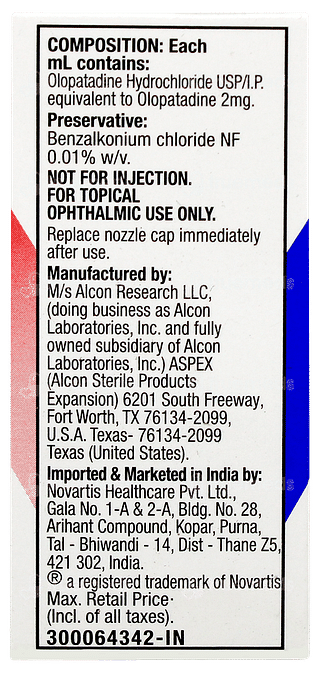 Pataday Ophthalmic Solution 2.5ml