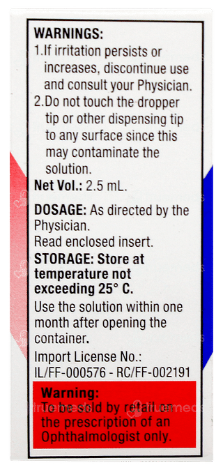Pataday Ophthalmic Solution 2.5ml