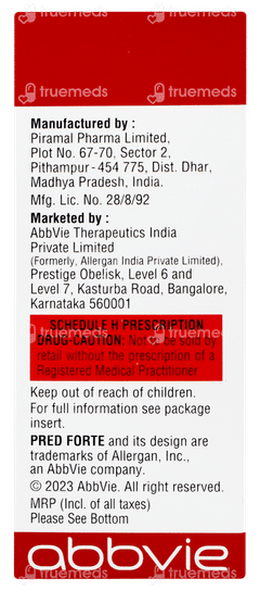 Pred Forte Ophthalmic Suspension 10ml Pred Forte Ophthalmic Suspension 10ml