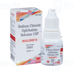 Soline 5 % Eye Drops 10 ML