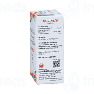 Soline 5 % Eye Drops 10 ML