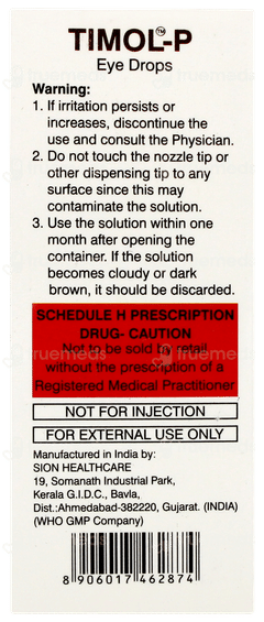 Timol P Eye Drops 5ml Timol P Eye Drops 5ml