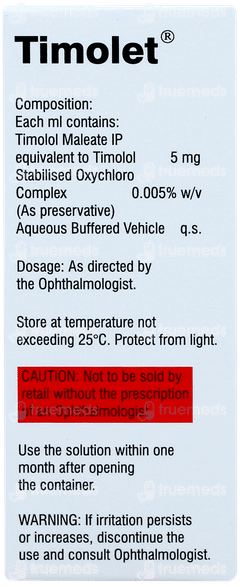 Timolet Eye Drops 5ml Timolet Eye Drops 5ml