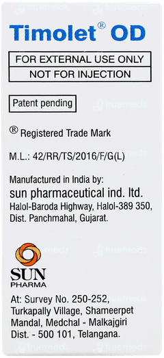 Timolet Od Eye Drops 3ml Timolet Od Eye Drops 3ml