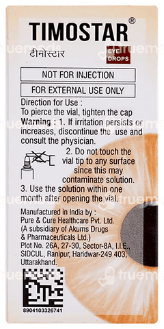 Timostar Eye Drops 5ml Timostar Eye Drops 5ml