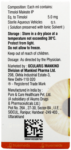 Timostar Eye Drops 5ml Timostar Eye Drops 5ml