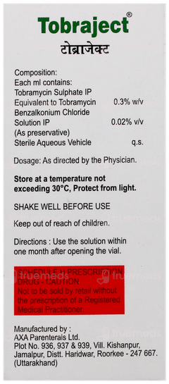 Tobraject Eye Drops 10Ml Tobraject Eye Drops 10Ml