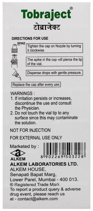 Tobraject Eye Drops 10Ml
