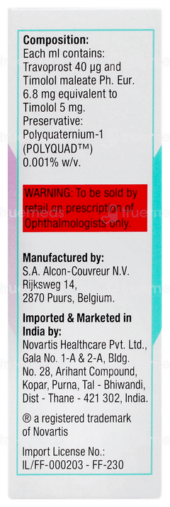 Travacom Ophthalmic Solution 2.5ml Travacom Ophthalmic Solution 2.5ml