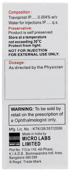 Travo Z Eye Drops 3ml Travo Z Eye Drops 3ml