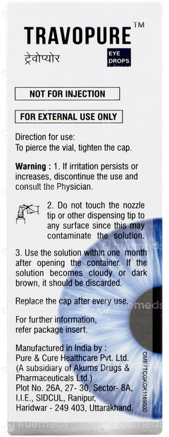 Travopure Eye Drops 3ml Travopure Eye Drops 3ml
