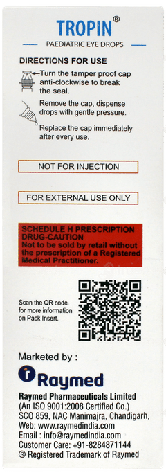 Tropin Paediatric Eye Drops 5ml