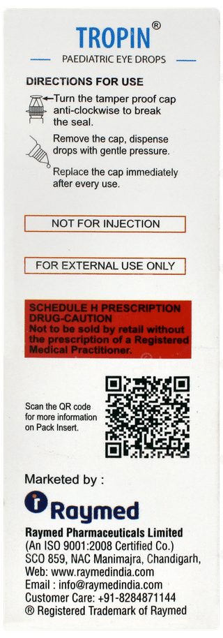 Tropin Paediatric Eye Drops 5ml