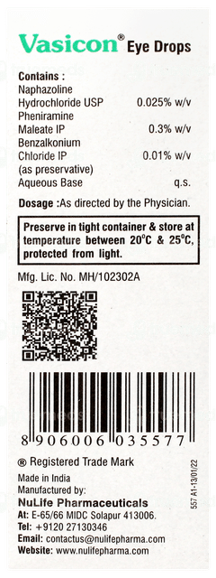 Vasicon Eye Drops 10ml