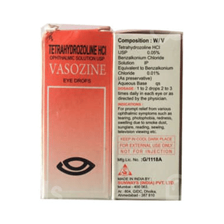 Vasozine 0.05 % Eye Drops 10 Ml