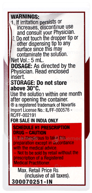 Vigamox Ophthalmic Solution 5Ml