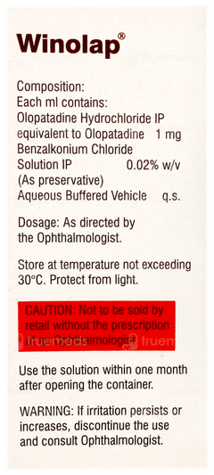 Winolap Eye Drops 5ml Winolap Eye Drops 5ml