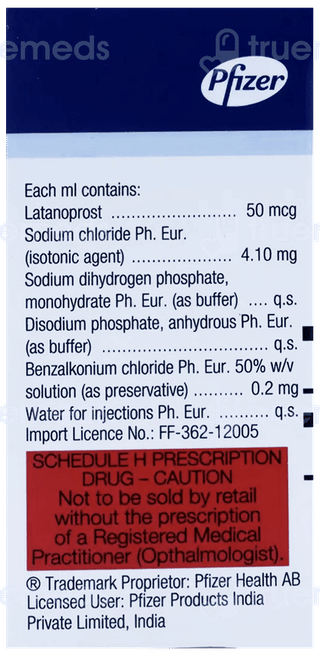 Xalatan 0.005% Eye Drops 2.5Ml