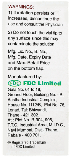 Zocon Eye Drops 5ml Zocon Eye Drops 5ml