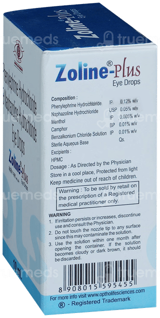 Zoline Plus Eye Drops 10Ml