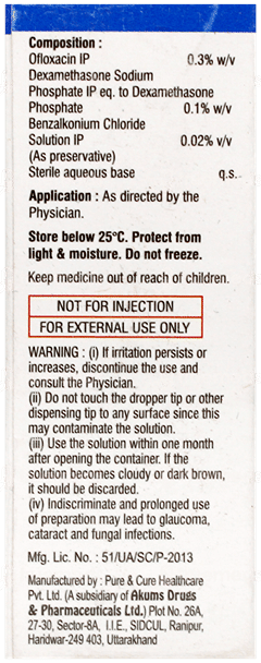 Zynoff Dx Eye/Ear Drops 5Ml Zynoff Dx Eye/Ear Drops 5Ml